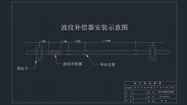 松江牌不锈钢波纹补偿器安装